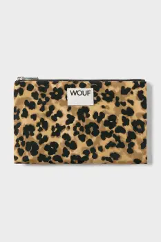 WOUF geanta Feline 21 x 13 x 2 cm culoarea bej imagine