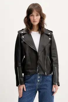 Young Poets Society geaca biker de piele imagine