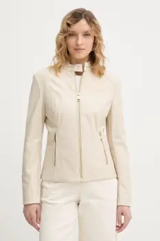 Young Poets Society geaca biker de piele Emma imagine