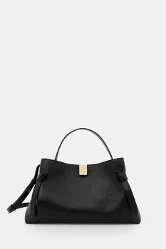 Yuzefi geanta de piele GYOZA culoarea negru, YUZCO-HB-GZ-L034 imagine