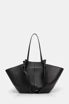 Yuzefi geanta de piele LARGE MOCHI culoarea negru, YUZCO-HB-LM-L034 imagine