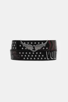 ZADIG&VOLTAIRE curea de piele culoarea negru, LWBT01345 imagine