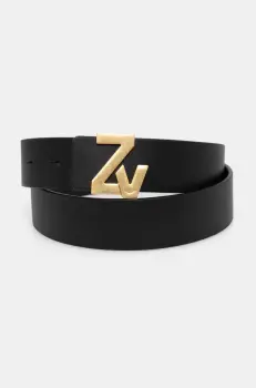 ZADIG&VOLTAIRE curea de piele femei, culoarea negru, LWBT00003 imagine