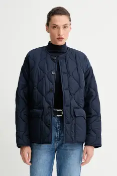 ZADIG&VOLTAIRE geaca culoarea bleumarin, de tranzitie, oversize, WWOW01685 imagine