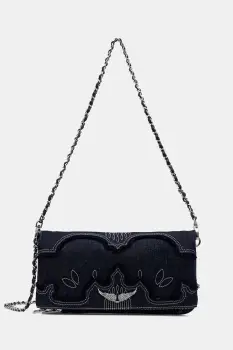 Zadig&Voltaire geanta crossbody pentru femei din denim imagine