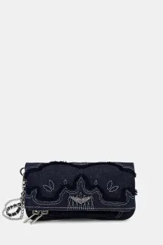 Zadig&Voltaire geanta crossbody pentru femei din denim imagine