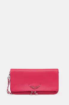 ZADIG&VOLTAIRE geanta de piele culoarea negru, LWBA00001 imagine