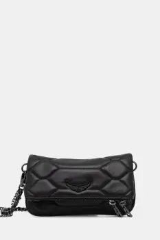 ZADIG&VOLTAIRE geanta de piele culoarea negru, LWBA03974 imagine