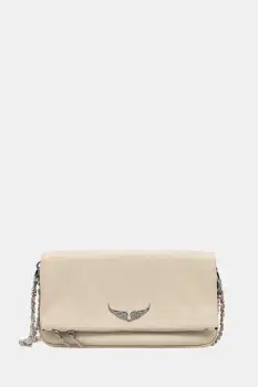 Zadig&Voltaire geanta pentru femei din piele ROCK GRAINED LEATHER imagine