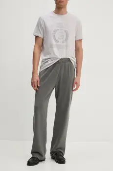 ZADIG&VOLTAIRE pantaloni de trening din bumbac culoarea gri, neted, JMPA00017 imagine