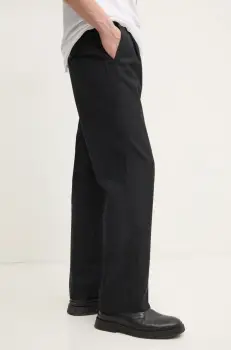 ZADIG&VOLTAIRE pantaloni din lana culoarea negru, drept, WMPA00198 imagine