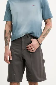 ZADIG&VOLTAIRE pantaloni scurti barbati, culoarea maro, WMBS01064 imagine