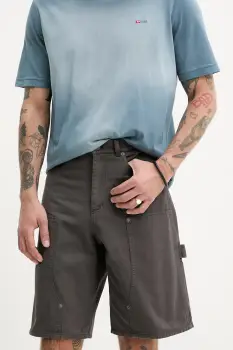 ZADIG&VOLTAIRE pantaloni scurti barbati, culoarea maro, WMBS01064 imagine