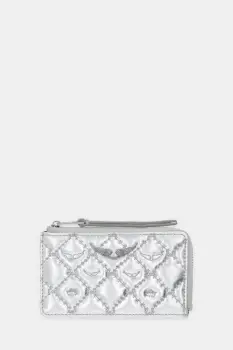 ZADIG&VOLTAIRE portofel de piele culoarea argintiu, LWSG03722 imagine