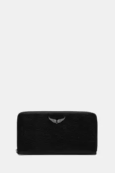 ZADIG&VOLTAIRE portofel de piele culoarea negru, LWSG03667 imagine