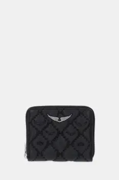 ZADIG&VOLTAIRE portofel de piele culoarea negru, LWSG03698 imagine