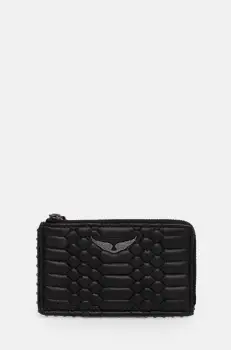 ZADIG&VOLTAIRE portofel de piele femei, culoarea negru, LWSG00060 imagine