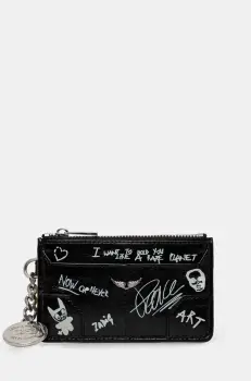 ZADIG&VOLTAIRE portofel femei, culoarea negru, LWSG03654 imagine