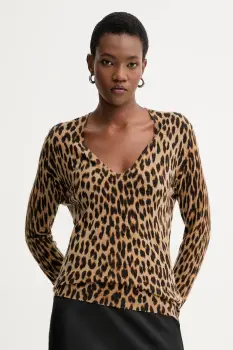 ZADIG&VOLTAIRE pulover de casmir culoarea maro, light, KWSW02839 imagine