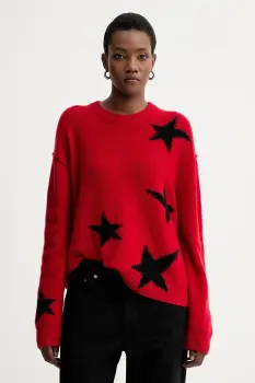 ZADIG&VOLTAIRE pulover de casmir culoarea rosu, KWSW02844 imagine