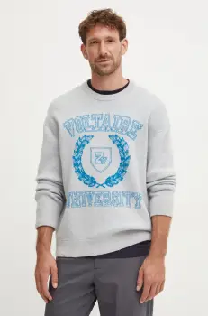 ZADIG&VOLTAIRE pulover de lana barbati, culoarea gri, KMSW00715 imagine