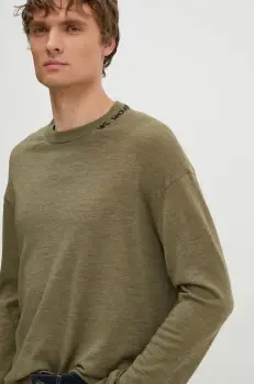 ZADIG&VOLTAIRE pulover de lana barbati, culoarea verde, KMSW00712 imagine