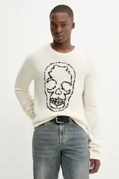 ZADIG&VOLTAIRE pulover de lana culoarea bej, KMSW01792 imagine