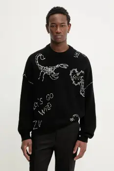 ZADIG&VOLTAIRE pulover de lana culoarea negru, KMSW01790 imagine