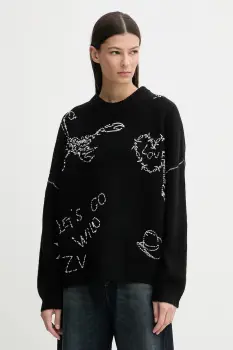 ZADIG&VOLTAIRE pulover de lana culoarea negru, KWSW02902 imagine