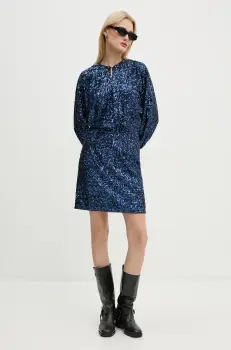 ZADIG&VOLTAIRE rochie din amestec de matase mini, drept, WWDR01365 imagine