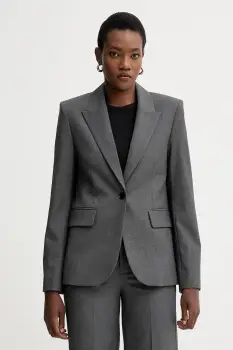 ZADIG&VOLTAIRE sacou culoarea gri, un singur rand de nasturi, melanj, WWBL01946 imagine