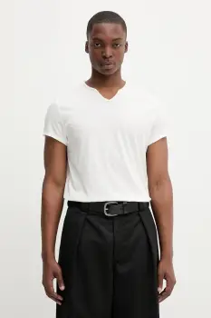 ZADIG&VOLTAIRE tricou din bumbac culoarea bej, uni, JMTN01631 imagine