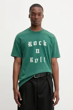 ZADIG&VOLTAIRE tricou din bumbac culoarea verde, cu imprimeu, JMTS01726 imagine