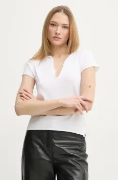 ZADIG&VOLTAIRE tricou din bumbac femei, culoarea alb, JWTN00447 imagine