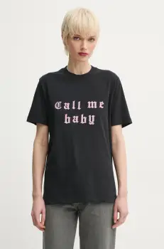 ZADIG&VOLTAIRE tricou din bumbac femei, culoarea negru, JWTS02804 imagine