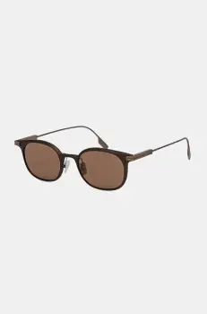Zegna ochelari de soare culoarea maro, EZ0260_5037E imagine