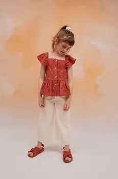 zippy bluza de bumbac pentru copii culoarea bordo, modelator imagine