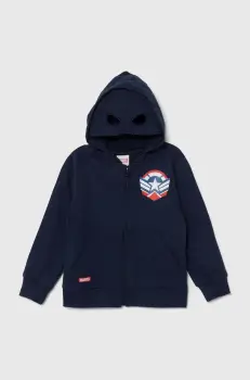 zippy hanorac de bumbac pentru copii culoarea albastru marin, cu gluga, cu imprimeu imagine