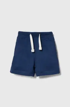 zippy pantaloni scurti bebe culoarea albastru marin, neted, talie reglabila imagine