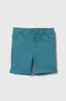zippy pantaloni scurti bebe culoarea turcoaz, neted, talie reglabila imagine