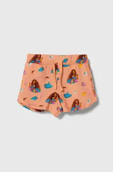 zippy pantaloni scurti din bumbac pentru copii culoarea portocaliu, modelator, talie reglabila imagine