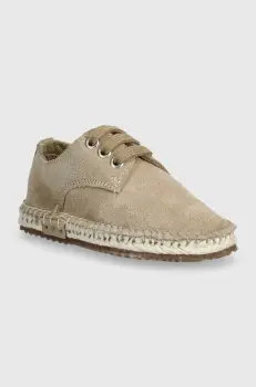 zippy pantofi din piele intoarsa pentru copii culoarea bej imagine