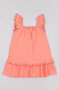 zippy rochie fete culoarea portocaliu, mini, evazati imagine
