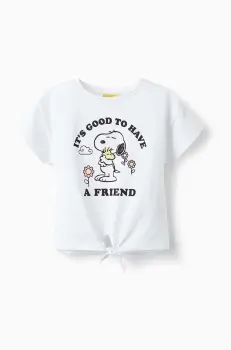 zippy tricou de bumbac pentru copii culoarea alb imagine