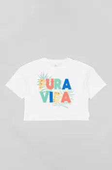 zippy tricou de bumbac pentru copii culoarea alb imagine