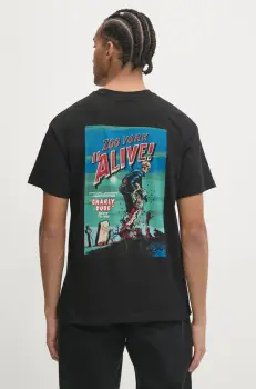 Zoo York tricou din bumbac barbati, culoarea negru, cu imprimeu, 60690034 imagine