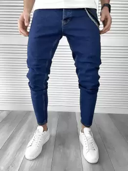 Blugi barbati conici albastri 1690  imagine