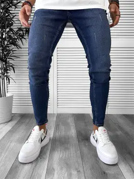 Blugi barbati conici albastri 600 H2-4 imagine