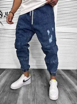 Blugi barbati conici MOM01 M3-2.1 imagine