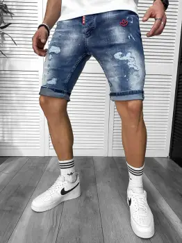 Blugi barbati scurti conici 5717 H2-7 imagine